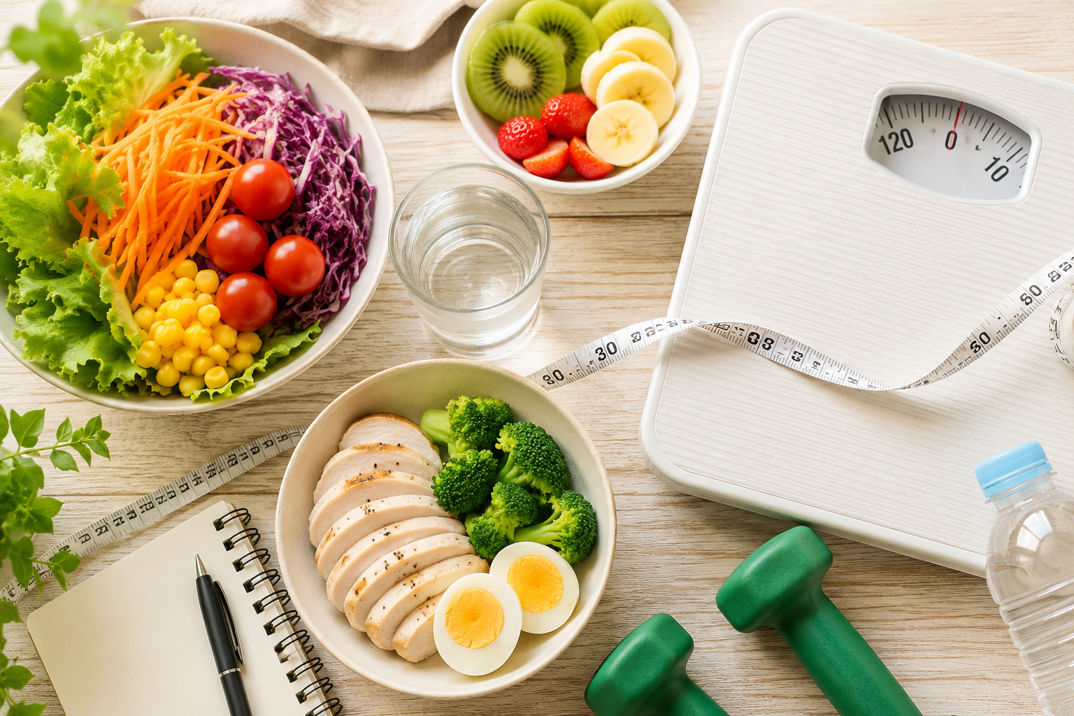 健康ダイエットと食事管理のイメージ